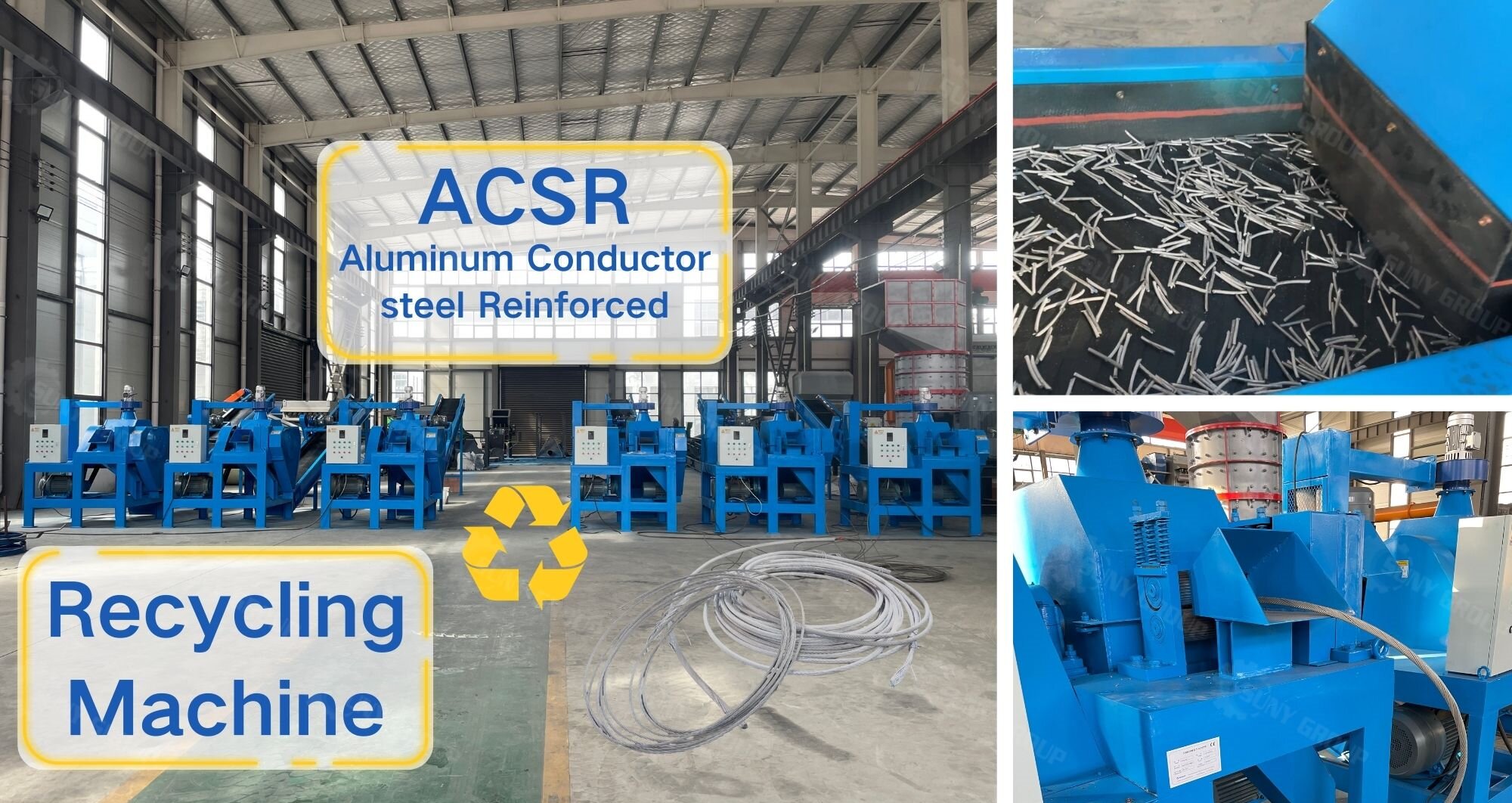 Aluminum Conductor Steel Reinforced recycling machine