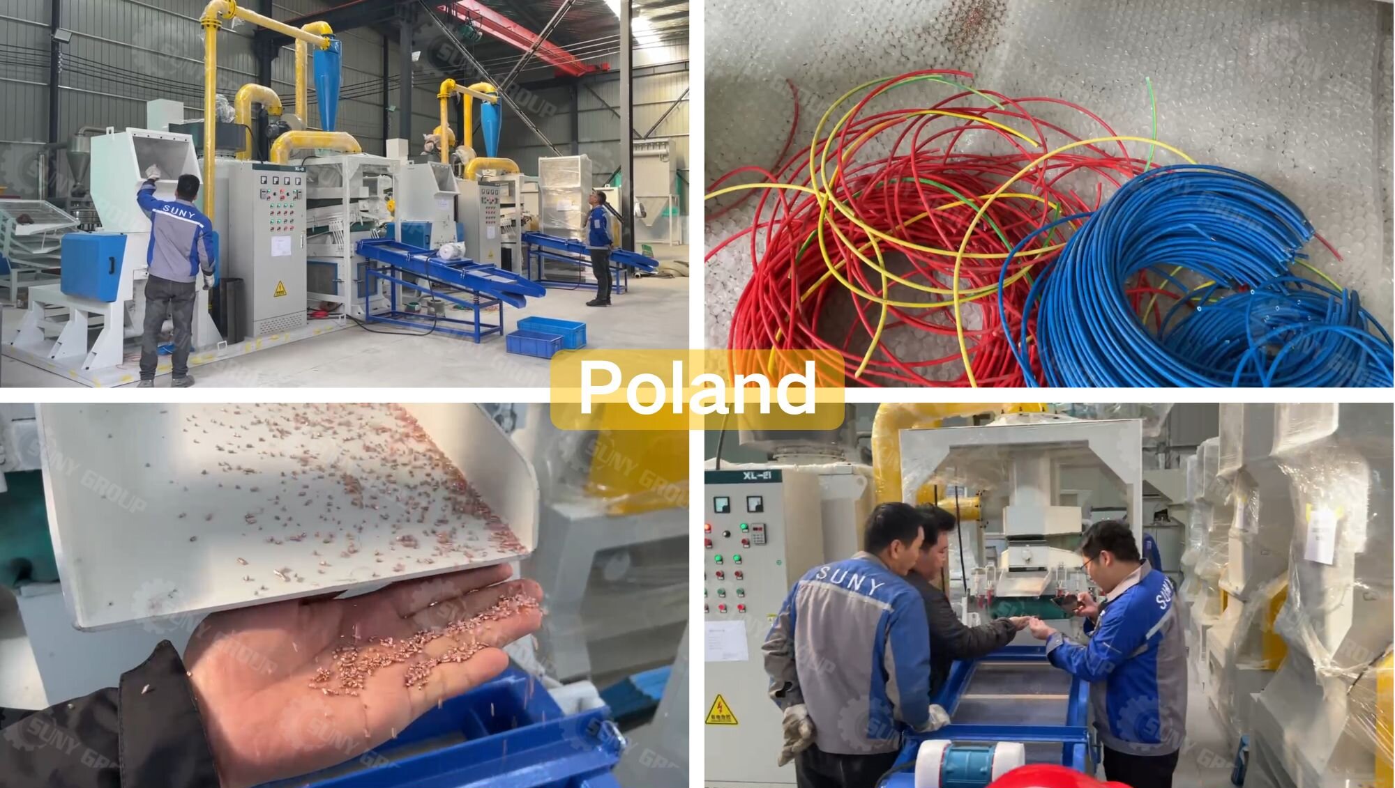 WCable recycling machine for Polish customer
