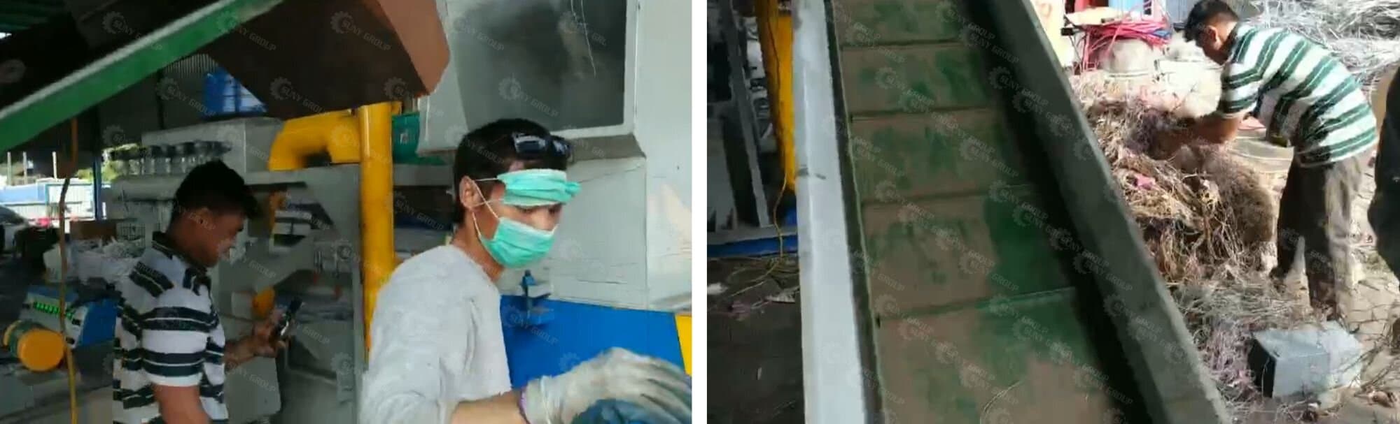 Operation of the waste cable recycling system by Malaysian customer