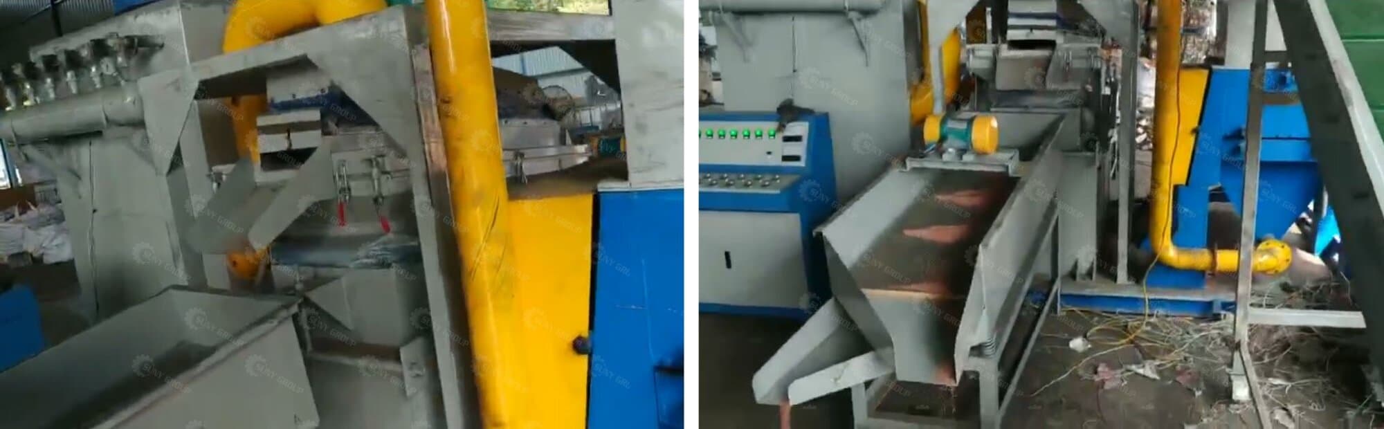 Operation of the waste cable recycling system by Malaysian customer