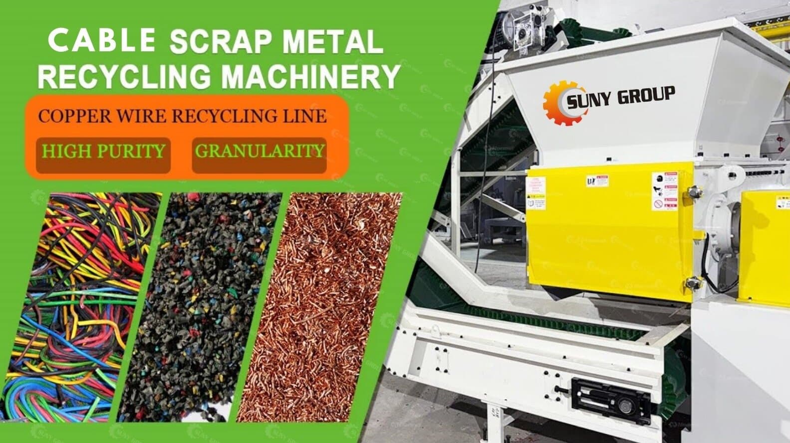 Modern copper wire recycling lines