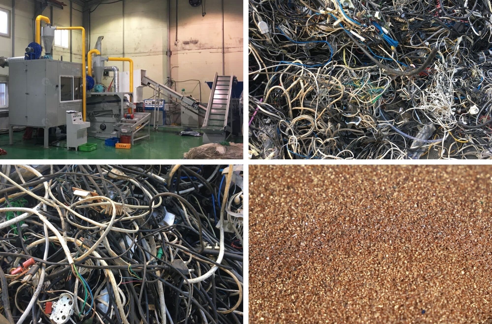 Waste Cable Recycling System Indian Customer Site
