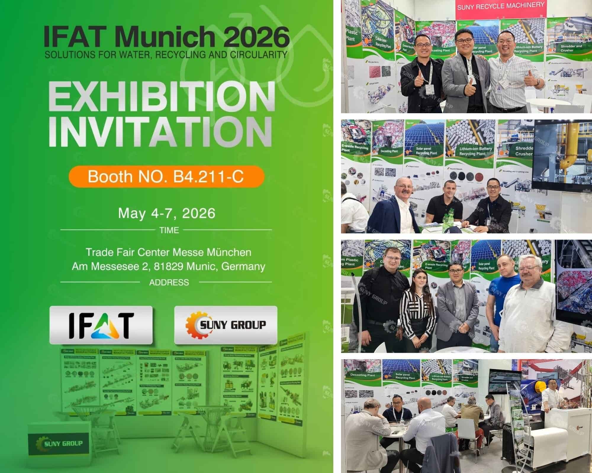 SUNY GROUP Brings Precision Cable Recycling to IFAT Munich 2026
